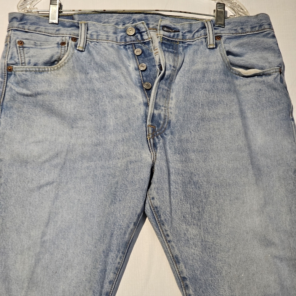 Levis 501 Buttonfly Jeans 36 X 32 - Picture 3 of 12